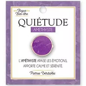 Les Trsors De Lily [A1946] - Фиолетовое оздоровительное кольцо Mineralia. (Аметист - Тишина) - 15мм