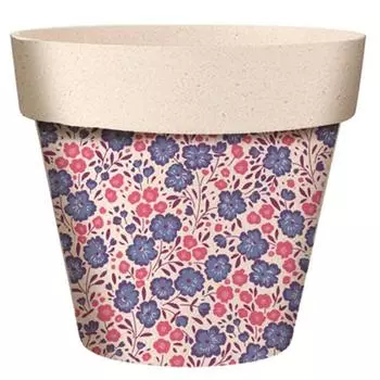 Les Trsors De Lily [A2039] - Кашпо из бамбука Flowers пурпурно-розово-бежевый - 25. 5x24см