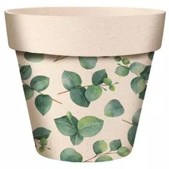 Les Trsors De Lily [A2054] - Бамбуковое кашпо Eucalyptus бежево-зеленое - 17x15 см