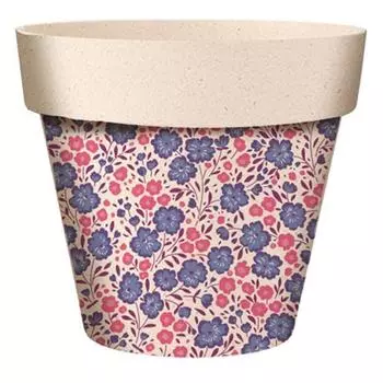 Les Trsors De Lily [A2083] - Кашпо из бамбука Flowers розово-фиолетово-бежевый - 7x6 см