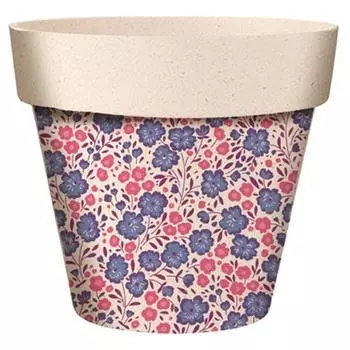 Les Trsors De Lily [A2155] - Бамбуковое кашпо Flowers фиолетово-бежевый - 95x84 мм фиолетовый