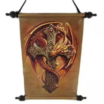 Les Trsors De Lily [A2282] - Пергаментный холст Мистический крест коричневый - 47x31 см