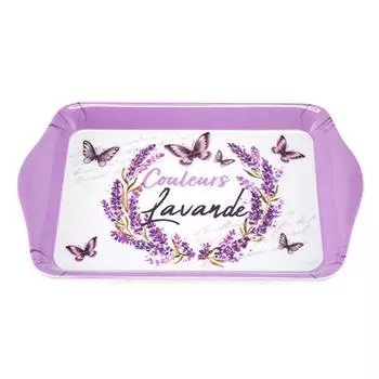 Les Trsors De Lily [A2538] - Маленький меламиновый поднос Lavender Colors фиолетовый - 21x14 см