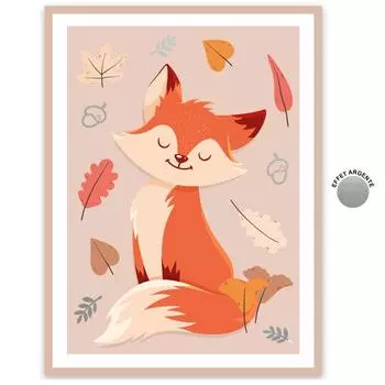 Les Trsors De Lily [A3010] - Детский холст Лисичка оранжевый - 40x30 см