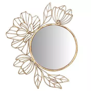 Les Trsors De Lily [A3191] - Золотое металлическое зеркало Osaka - 46x39x4 см (цветы)