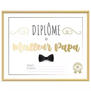 Les Trsors De Lily [A3441] - Многоцветная рамка для диплома Лучший папа - 25x20 см разноцветный