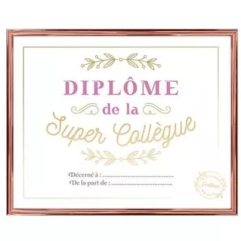 Les Trsors De Lily [A3454] - Многоцветная рамка для диплома «Суперколлега» - 25x20 см