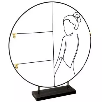 Les Trsors De Lily [A3705] - Дизайнерская фоторамка Arty черная - 50 см (силуэт женщины)