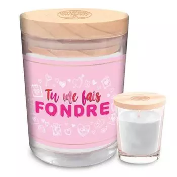 Les Trsors De Lily [A3730] - Ароматическая свеча Tu me faire Fondre розовая - 92x70 мм