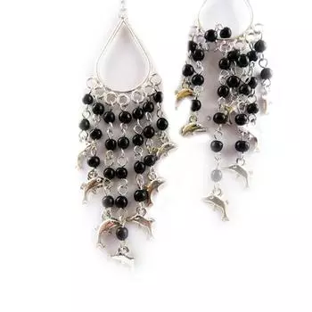 Les Trsors De Lily [B8326] - Серьги для черных индийских танцев