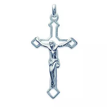 Les Trsors De Lily [B9897] - Серебряный кулон Распятие - 20x30 мм