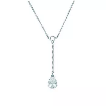 Les Trsors De Lily [C4570] - Серебряное колье Unique Серебристо-белый (родиевое покрытие) - 35x8 мм