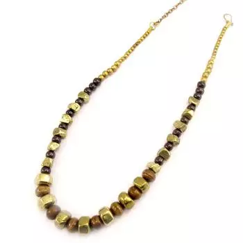 Les Trsors De Lily [C5022] - дизайнерское ожерелье «Килиманджаро» золотисто-коричневого цвета