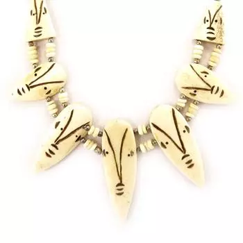 Les Trsors De Lily [C5028] - Дизайнерское колье «Килиманджаро», бежевый