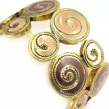 Les Trsors De Lily [C5289] - Дизайнерский браслет Snails Коричнево-бежевый