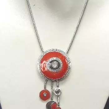 Les Trsors De Lily [C5331] - Дизайнерское колье Byzantium Orange