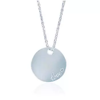 Les Trsors De Lily [C6337] - Серебряное колье Любовь серебро - 20 мм