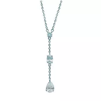 Les Trsors De Lily [C7288] - Серебряное колье Unique Серебристо-белый (родированное покрытие) - 55x5 мм