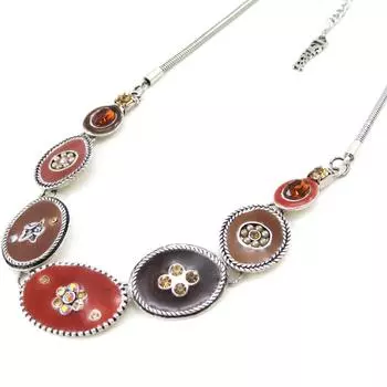 Les Trsors De Lily [C7690] - Дизайнерское колье Angelina из красного дерева