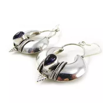 Les Trsors De Lily [C9538] - Серебряная серьга Massai с аметистом