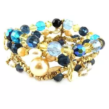 Les Trsors De Lily [D1710] - Синий дизайнерский браслет Сисси