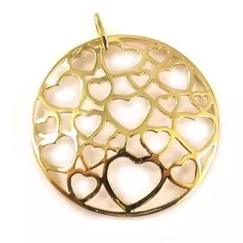 Les Trsors De Lily [D4617] - Позолоченный кулон «Аллегория в сердцах»