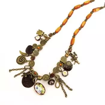 Les Trsors De Lily [D6639] - Дизайнерское колье «Воспоминания о прошлом», янтарь