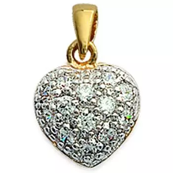 Les Trsors De Lily [D7381] - Позолоченная подвеска в виде сердца Сисси