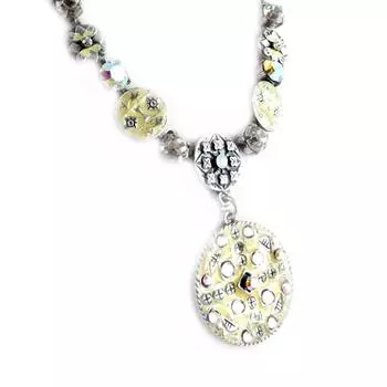 Les Trsors De Lily [D8936] - Дизайнерское колье «Воспоминания о прошлом», белое серебро