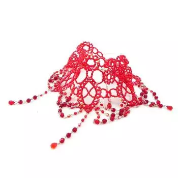 Les Trsors De Lily [E0095] - красное дизайнерское колье Dsir