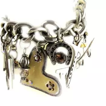 Les Trsors De Lily [E0441] - Дизайнерский браслет «Вокруг света», бежевый