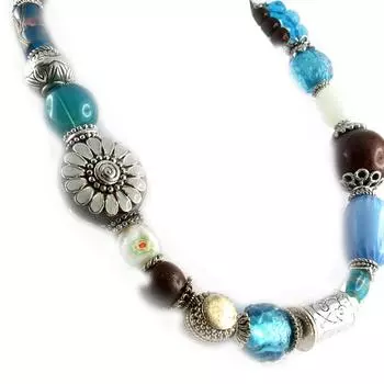 Les Trsors De Lily [E0638] - Дизайнерское колье Douchka Blue