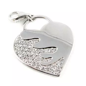 Les Trsors De Lily [E0964] - Серебряный кулон Charm Love Sublime белый