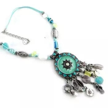 Les Trsors De Lily [E1739] - Дизайнерское колье Cit d Or бирюзового цвета