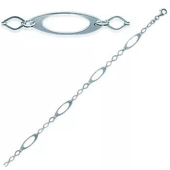 Les Trsors De Lily [E2163] - Серебряный браслет Calissons - 6 мм