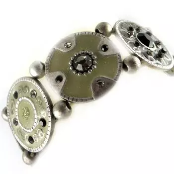 Les Trsors De Lily [E2562] - Дизайнерский браслет Византия Серый Черный