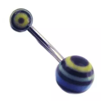 Les Trsors De Lily [E6749] - Шарик для пирсинга Tecno Черный Зеленый