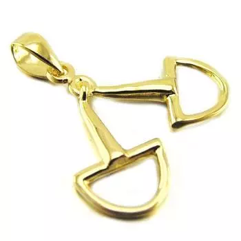 Les Trsors De Lily [E7605] - Позолоченный кулон Верховая езда , золото