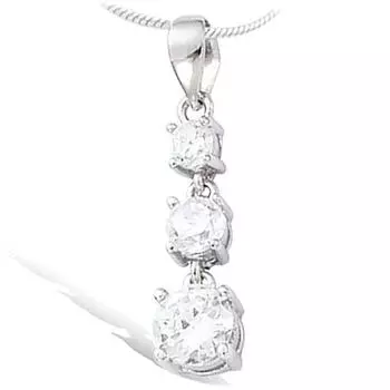 Les Trsors De Lily [E7612] - Серебряный кулон Светлячки Серебристо-белый (родированное покрытие) - 20x5 мм