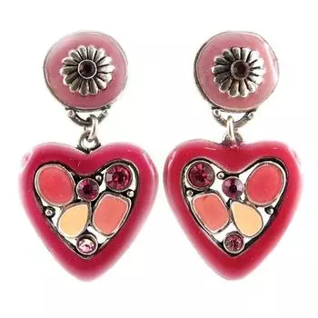 Les Trsors De Lily [E8861] - Розовые дизайнерские серьги «Бабушка»