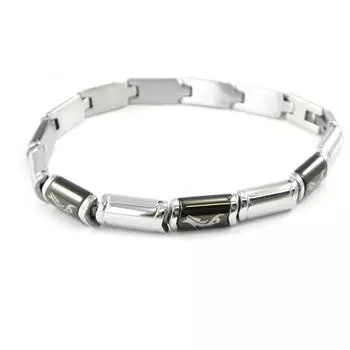 Les Trsors De Lily [E9166] - мужской стальной браслет Peaceful
