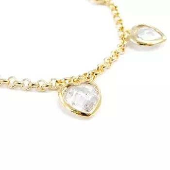 Les Trsors De Lily [E9200] — Позолоченный браслет «Линда» Белый