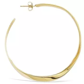 Les Trsors De Lily [E9208] - Позолоченные серьги-кольца Valse - 5 см 4 мм