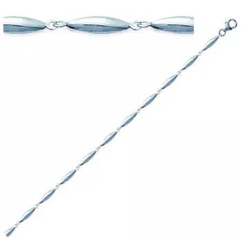 Les Trsors De Lily [E9820] - Серебряный браслет Солодка серебро (родированное покрытие) - 19 см 4 мм