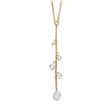 Les Trsors De Lily [F0356] - Позолоченное ожерелье Illustre золотисто-белого цвета - 55 мм