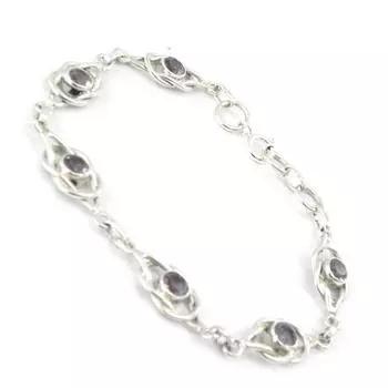 Les Trsors De Lily [F0665] - Серебряный браслет с аметистом «Небеса»