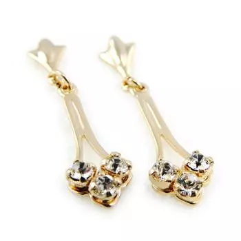 Les Trsors De Lily [F1321] - Серьги Vinci с покрытием из белого золота