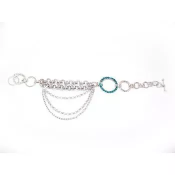 Les Trsors De Lily [F2856] — дизайнерский браслет «Sissi», бирюзовое серебро