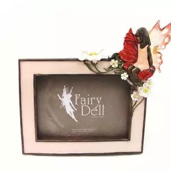 Les Trsors De Lily [F2953] - Фоторамка из смолы Королевство фей , розово-коричневая - фото 3x13 см