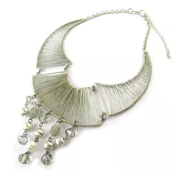 Les Trsors De Lily [F3246] - Дизайнерское колье Kilimanjaro посеребренное